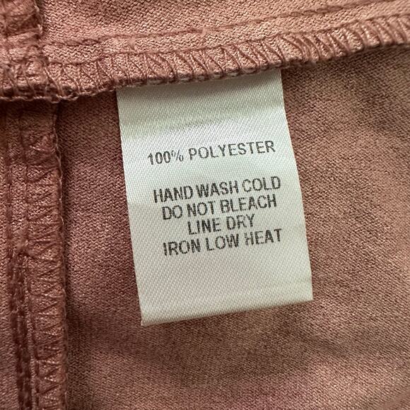 Lulus Shenandoah mauve pink suede mini skirt size M - Picture 5 of 8